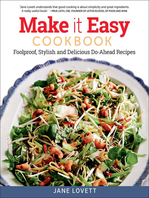 Title details for Make It Easy Cookbook by Jane Lovett - Available